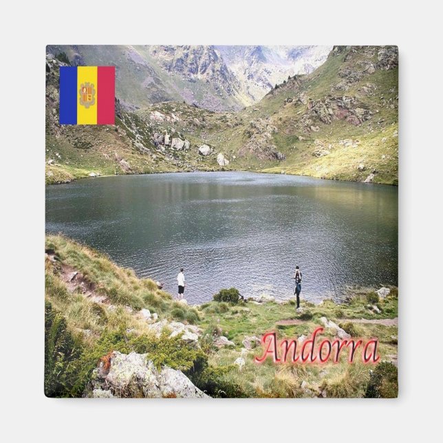 zAD015 ESTANY DE TRISTAINA DE BAIX Andorra Fridge Magnet (Front)