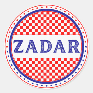 Zadar City Pride Emblem – Croatian Identity Classic Round Sticker