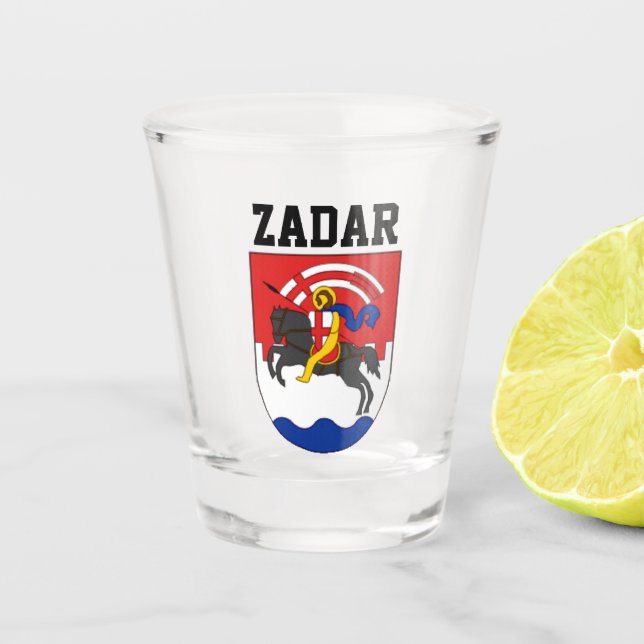 Zadar coat of arms (Croatia) Shot Glass (Front)