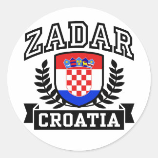 Zadar Croatia Classic Round Sticker