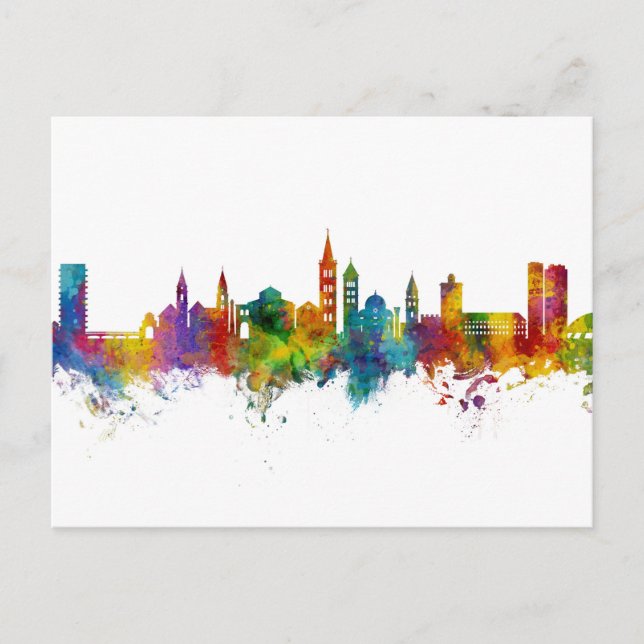 Zadar Croatia Skyline Postcard (Front)