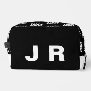 Zaddy Black Personalised Dopp Kit