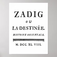 Zadig, or The Book of Fate - Descartes