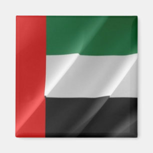 zAE002 UNITED ARAB EMIRATES waving FLAG UAE Fridge Magnet