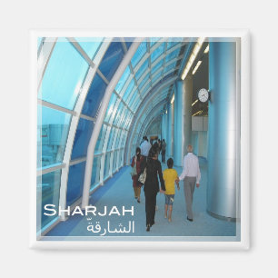 zAE019 SHARJAH INTERNATIONAL AIRPORT, UAE, Fridge Magnet