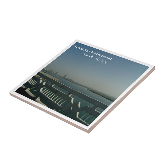 zAE024 RAS AL-KHAIMAH lagoon, UAE, Asia, Tile (Side)