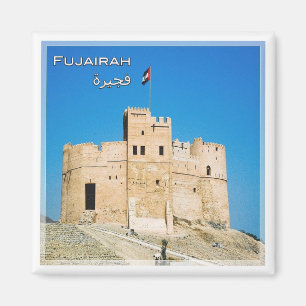 zAE034 FUJAIRAH fort, United Arab Emirates, Fridge Magnet