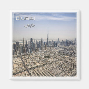zAE040 DUBAI skyline, UAE, Asia, Fridge  Magnet