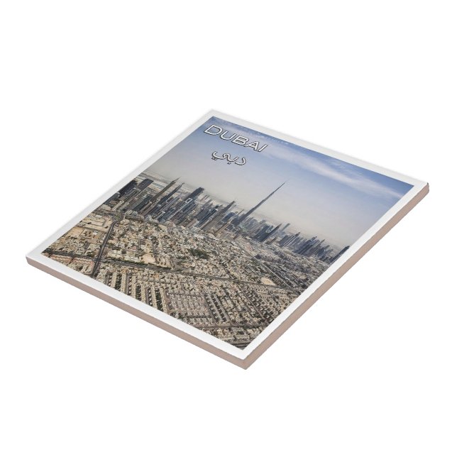 zAE040 DUBAI skyline, UAE, Asia, Tile (Side)