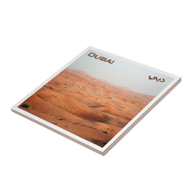 zAE044 Desert tour in DUBAI, United Arab Emirates, Tile (Side)