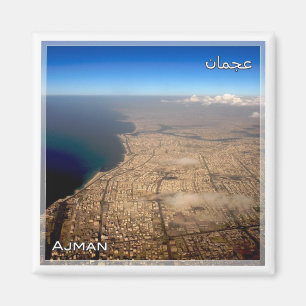 zAE051 AJMAN city, United Arab Emirates, Fridge Magnet