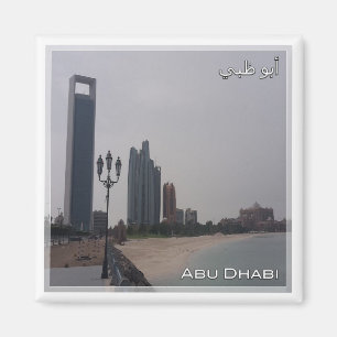 zAE059 ABU DHABI beach, Middle East, Asia, Fridge Magnet