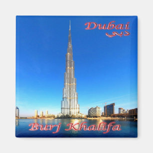 zAE073 DUBAI Burj Khalif, UAE, Asia, Fridge Magnet
