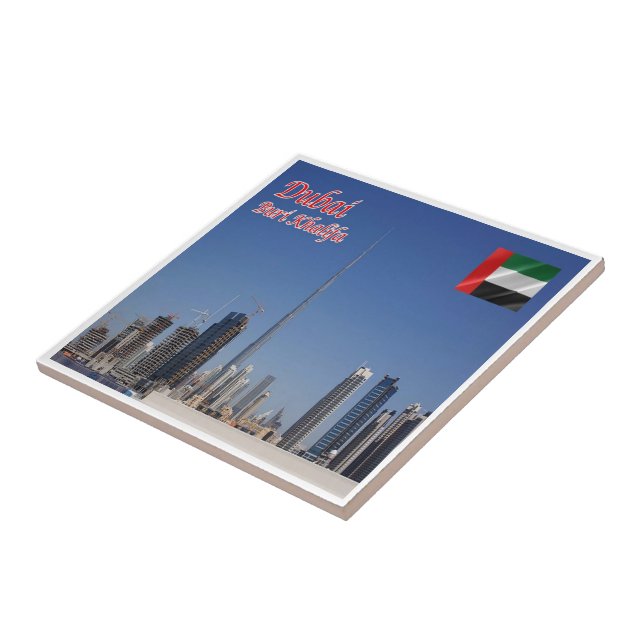 zAE075 BURI KHALIFA Dubai UAE Middle East,  Tile (Side)