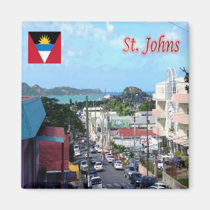 zAG005 SAINT JOHN, Antigua and Barbuda, Fridge Magnet