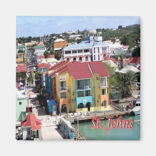 zAG007 SAINT JOHN, Antigua and Barbuda, Fridge Magnet