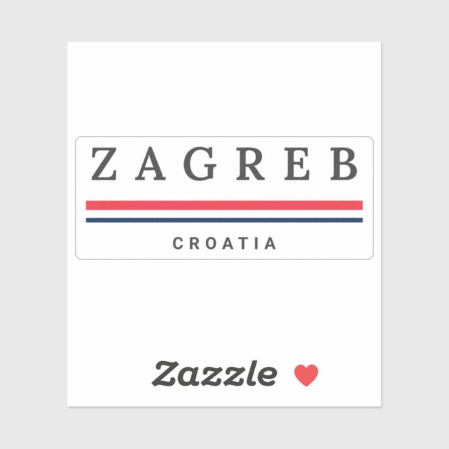 Zagreb City Croatia (Sheet)