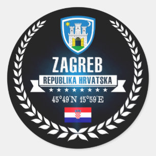 Zagreb Classic Round Sticker