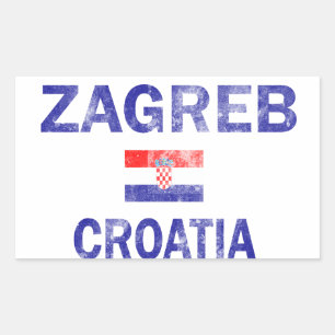 Zagreb Croatia Designs Rectangular Sticker