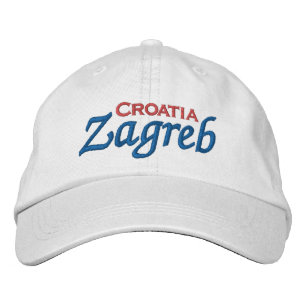 Zagreb Croatia Embroidered Baseball Hat
