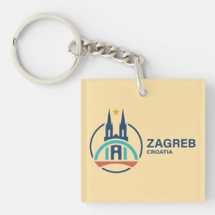 Zagreb Croatia Europe Key Ring