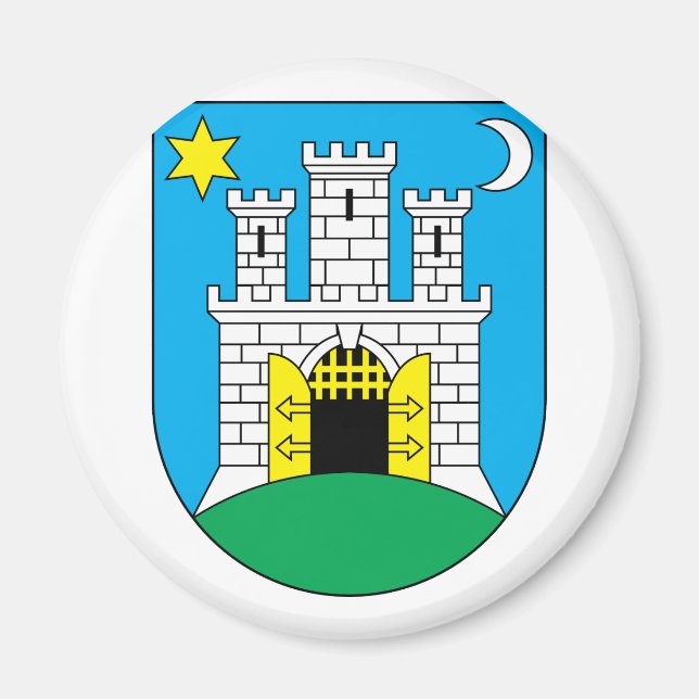 zagreb, Croatia Magnet (Front)