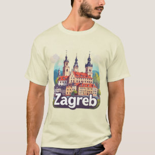 Zagreb Croatia Old Town History Architecture T-Shirt