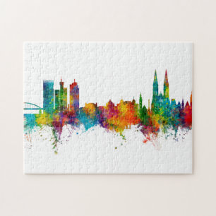 Zagreb Croatia Skyline Jigsaw Puzzle