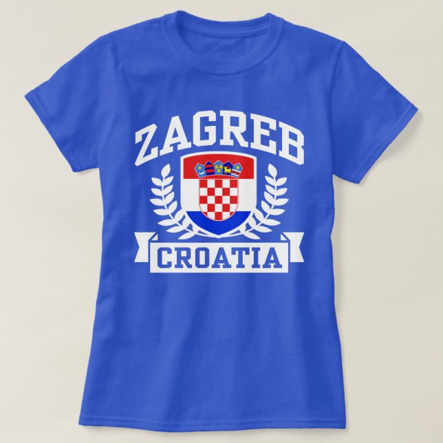 Zagreb Croatia T-Shirt (Design Front)