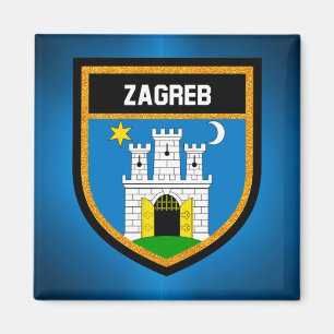 Zagreb Flag Magnet