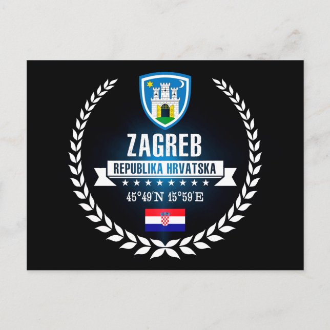 Zagreb Postcard (Front)