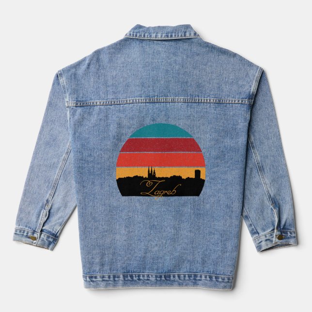 Zagreb, Silhouette Denim Jacket (Back)