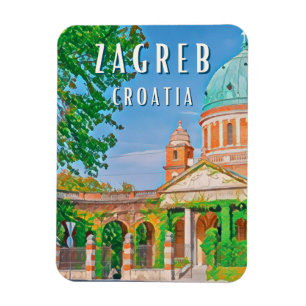 Zagreb, ville historique de Croatie Magnet