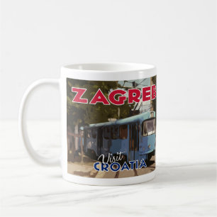 Zagreb, Visit Croatia I Love Coffee Mug