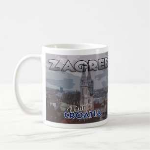 Zagreb, Visit Croatia I Love Coffee Mug