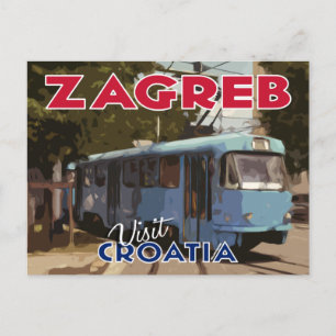 Zagreb, Visit Croatia Postcard