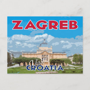 Zagreb, Visit Croatia Postcard