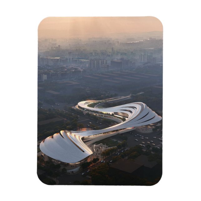 Zaha Hadid Art & Culture Centre Magnet (Vertical)