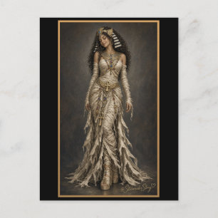 Zahara Mummy Couture Striped Headdress Postcard