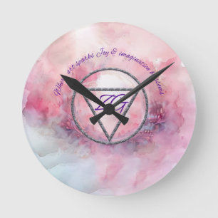ZahariaGrace Brand Merchandise Round Clock