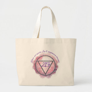 ZahariaGrace Brand Merchandize Large Tote Bag