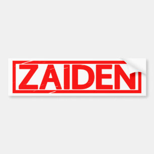 Zaiden Stamp Bumper Sticker