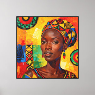 “Zainab” Daughter of the Golden Sun Canvas Print