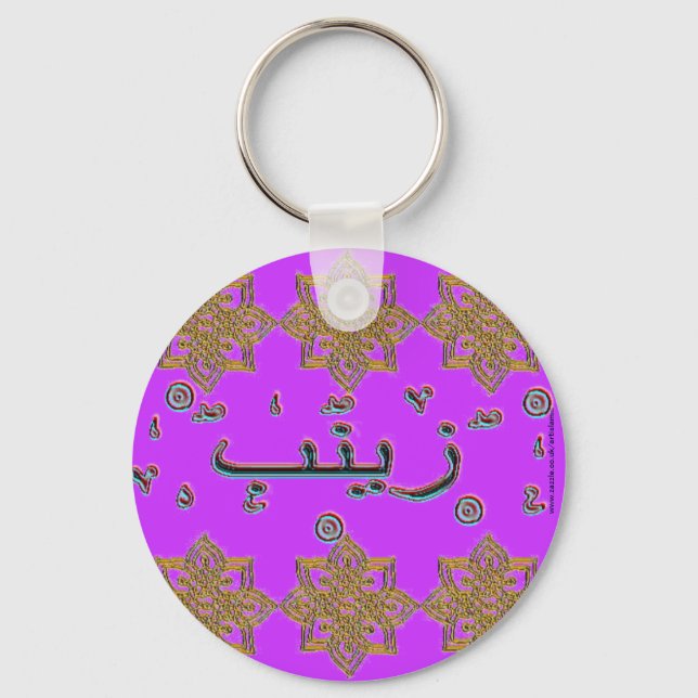 Zainab Zaynab arabic names Key Ring (Front)