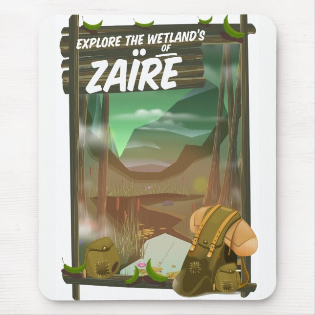 Zaïre african adventure mouse mat (Front)