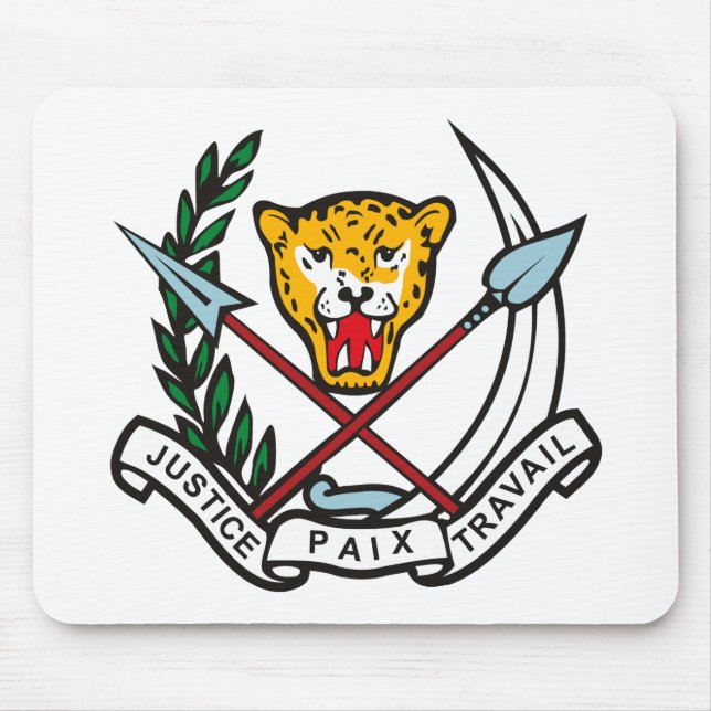 Zaire Coat of Arms Mousepad (Front)