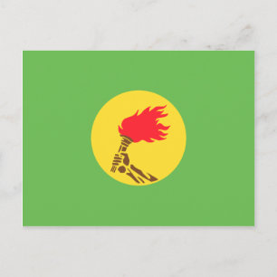 Zaire, Democratic Republic of the Congo flag Postcard