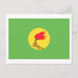 Zaire Flag (1971-1997) Postcard