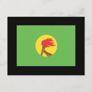 Zaire Flag Postcard