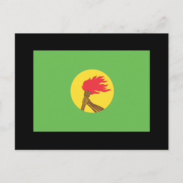 Zaire Flag Postcard (Front)